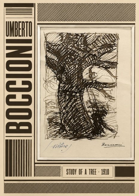 Umberto Boccioni Study of a Tree No4 - Plakát