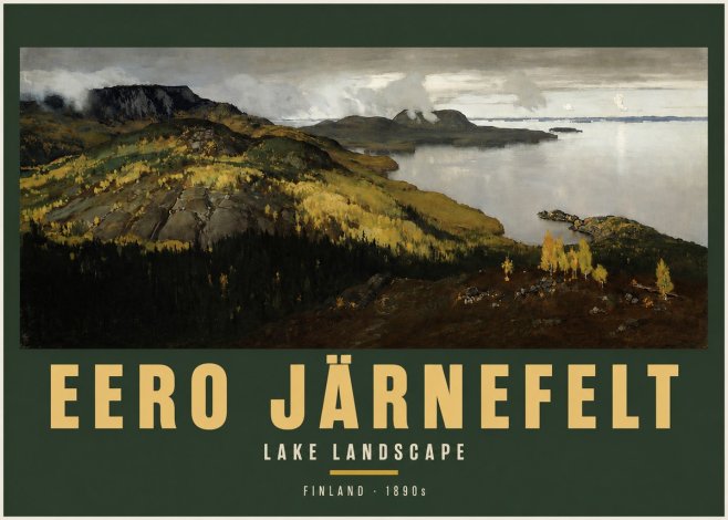 Eero Järnefelt Lake Landscape No2 - Plakát