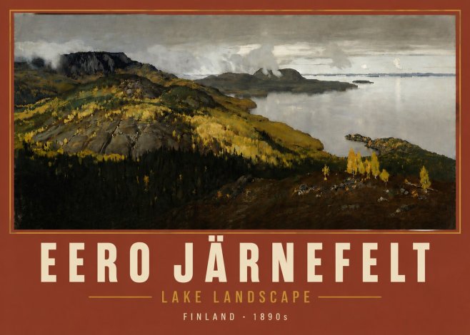 Eero Järnefelt Lake Landscape No5 - Plakát