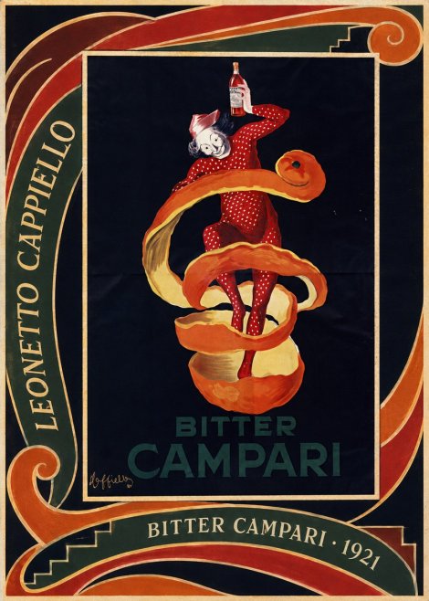 Leonetto Cappiello Bitter Campari I No2 - Plakát
