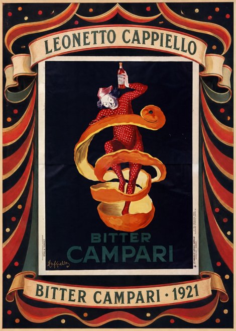 Leonetto Cappiello Bitter Campari I No5 - Plakát