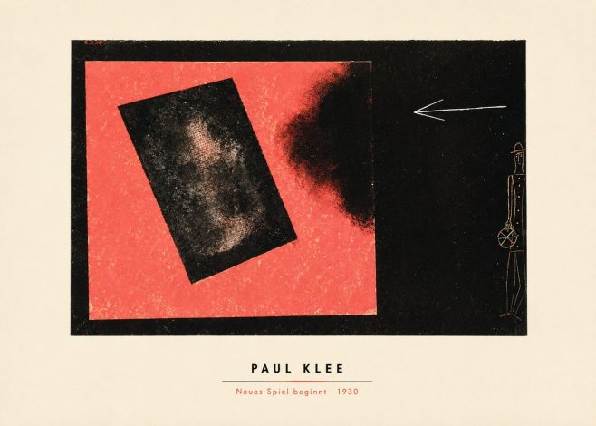 Paul Klee Neues Spiel Beginnt No4 - Plakát