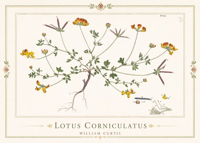 William Curtis Lotus Corniculatus I No1 - Plakát