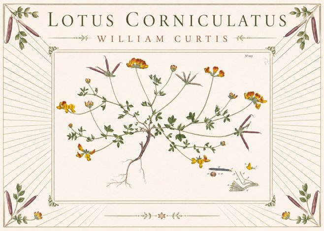 William Curtis Lotus Corniculatus I No3 - Plakát