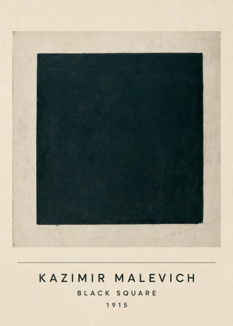Kazimir Malevich Black Square No4 - Plakát