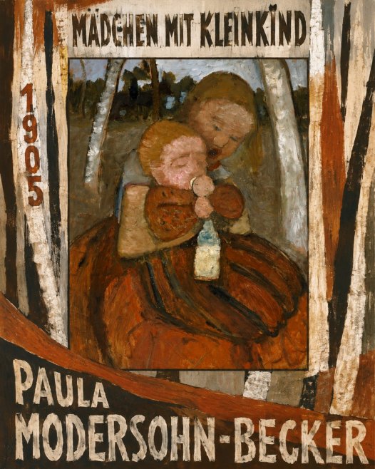 Paula Modersohn-Becker Mädchen Mit Kleinkind I No6 - Plakát