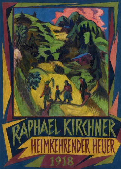Raphael Kirchner Heimkehrender Heuer No1 - Plakát