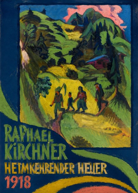 Raphael Kirchner Heimkehrender Heuer No3 - Plakát