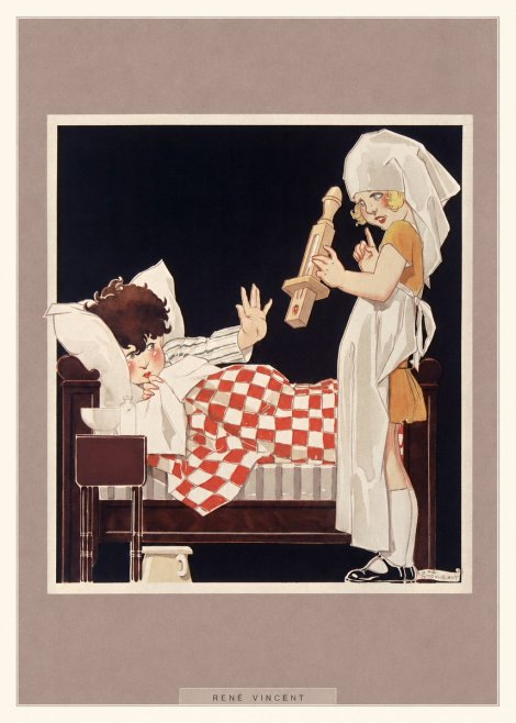 René Vincent The Little Patient No6 - Plakát