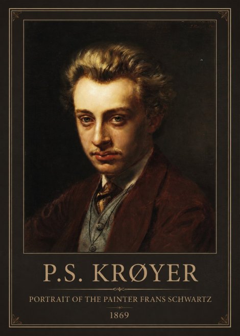 P.S. Krøyer Portrait of the Painter Frans Schwartz No1 - Plakát