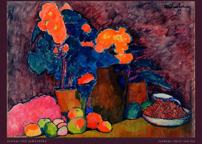 Alexej von Jawlensky Flowers, Fruit and Jug No6 - Plakát