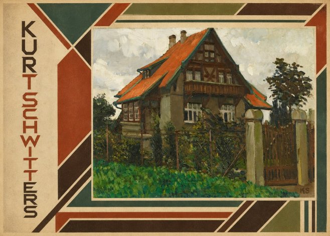 Kurt Schwitters The House on Berggasse No2 - Plakát