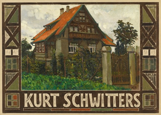 Kurt Schwitters The House on Berggasse No5 - Plakát