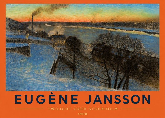 Eugène Jansson Twilight over Stockholm No2 - Plakát