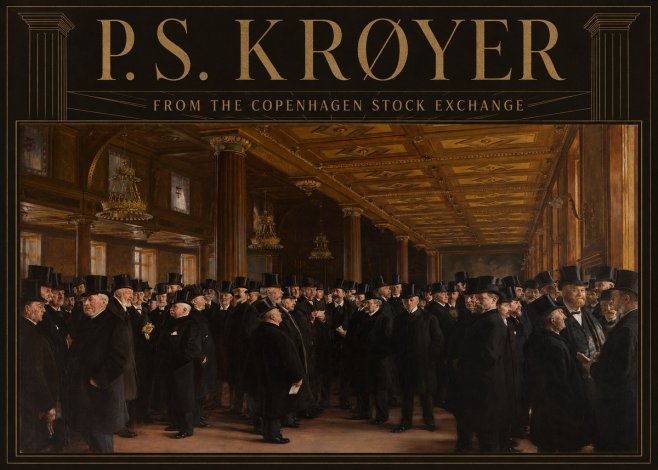 P.S. Krøyer From the Copenhagen Stock Exchange No5 - Plakát