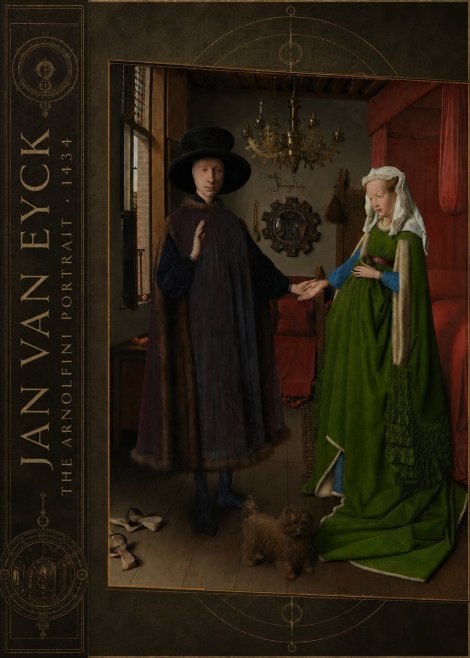 Jan van Eyck The Arnolfini Portrait IV No2 - Plakát