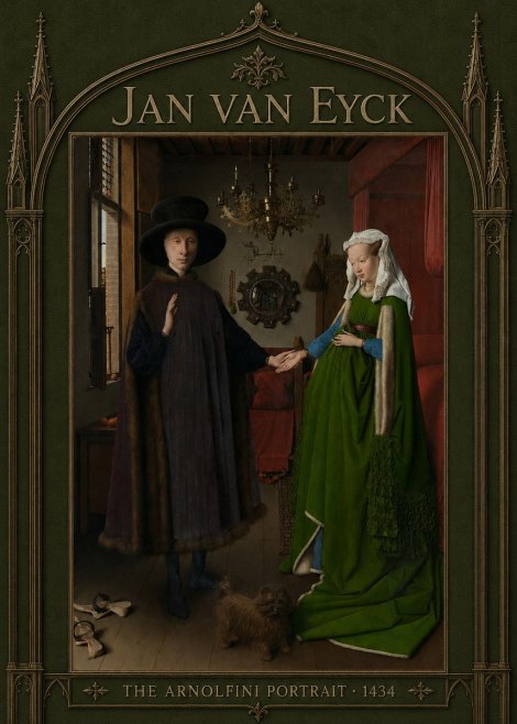 Jan van Eyck The Arnolfini Portrait IV No5 - Plakát