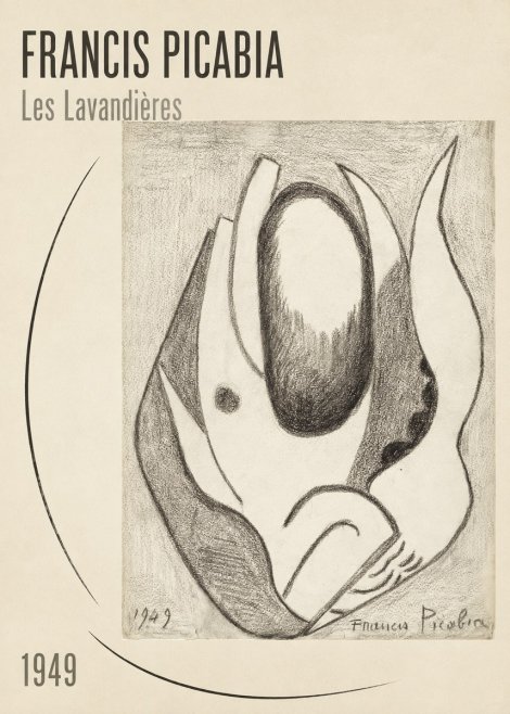 Francis Picabia Les Lavandières No2 - Plakát