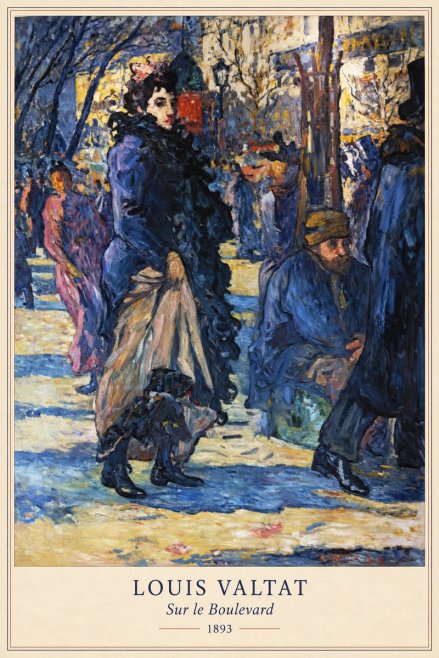 Louis Valtat Sur Le Boulevard No6 - Plakát