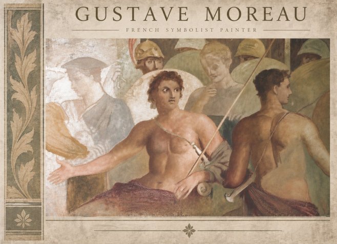 Gustave Moreau Les Prétendants No6 - Plakát