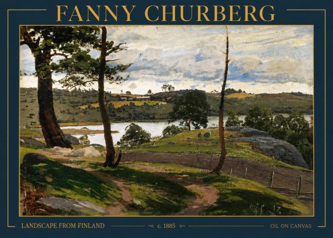 Fanny Churberg Landscape from Finland No4 - Plakát