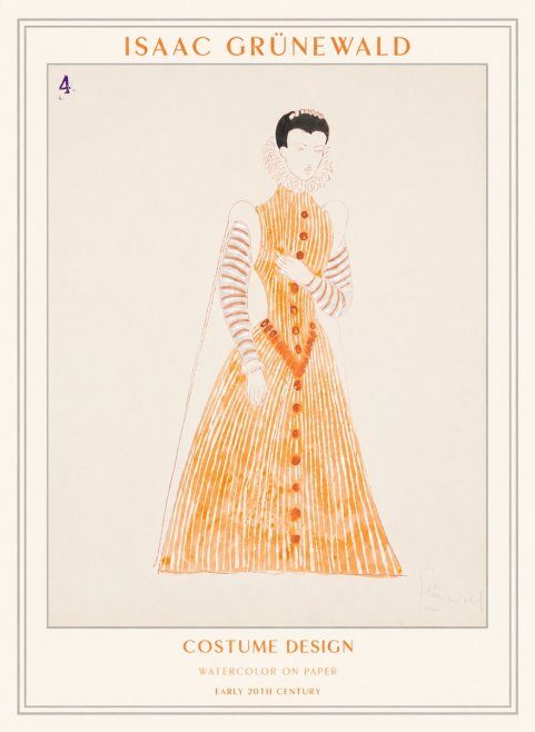 Isaac Grünewald Costume Design VII No1 - Plakát