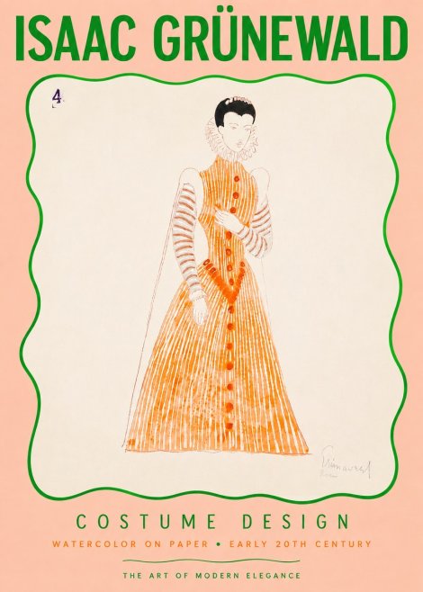 Isaac Grünewald Costume Design VII No3 - Plakát