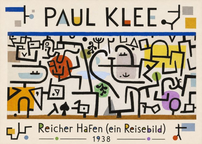 Paul Klee Reicher Hafen (Ein Reisebild) II No1 - Plakát