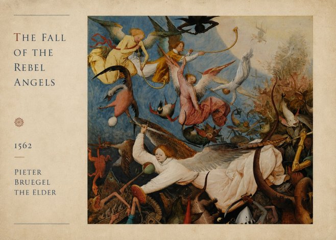 Pieter Bruegel The Fall of the Rebel Angels II No4 - Plakát