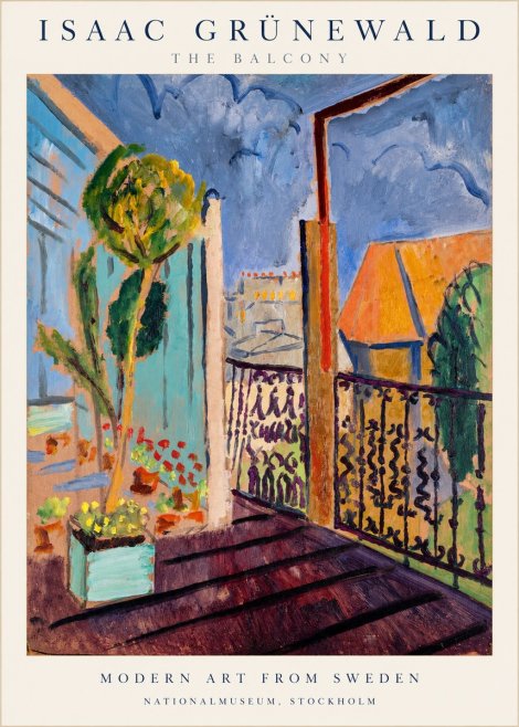 Isaac Grünewald The Balcony No1 - Plakát