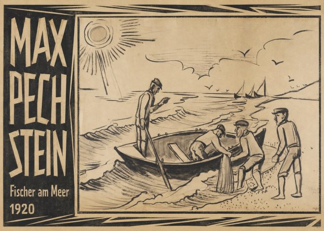 Max Pechstein Fischer Am Meer - 1920 No3 - Plakát