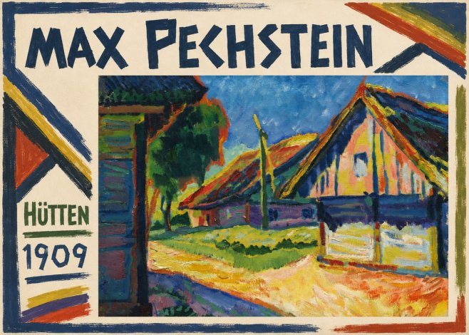 Max Pechstein Hütten 1909 No1 - Plakát