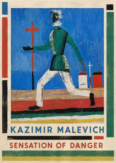 Kazimir Malevich Sensation of Danger No1 - Plakát