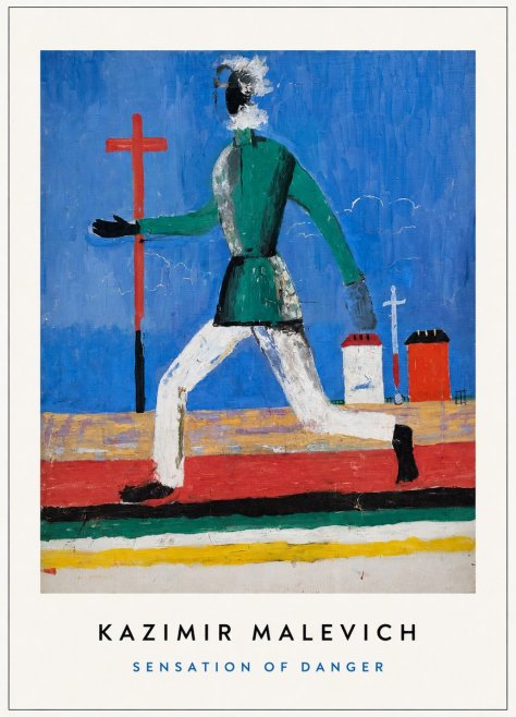 Kazimir Malevich Sensation of Danger No3 - Plakát