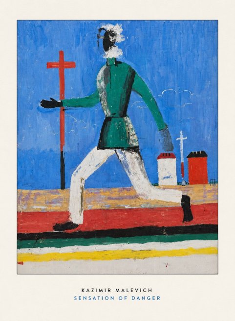 Kazimir Malevich Sensation of Danger No6 - Plakát