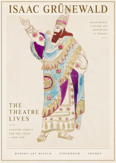 Isaac Grünewald The Theatre Lives No1 - Plakát