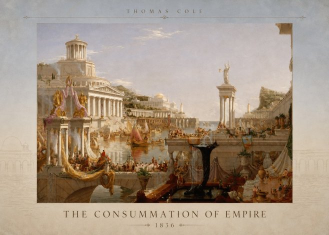 Thomas Cole The Consummation of Empire No3 - Plakát