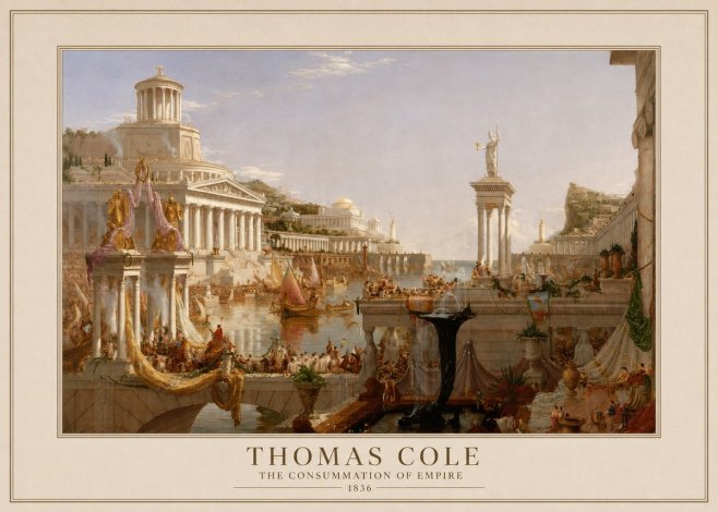 Thomas Cole The Consummation of Empire No4 - Plakát