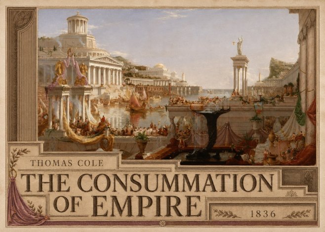 Thomas Cole The Consummation of Empire No5 - Plakát