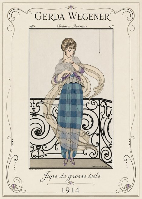 Gerda Wegener Jupe De Grosse Toile No1 - Plakát
