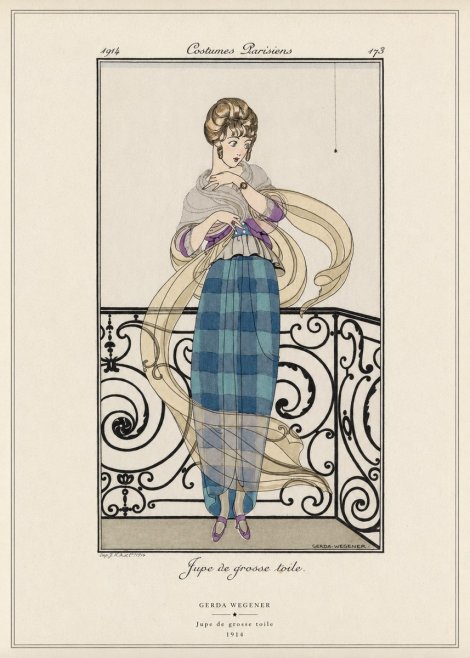 Gerda Wegener Jupe De Grosse Toile No6 - Plakát