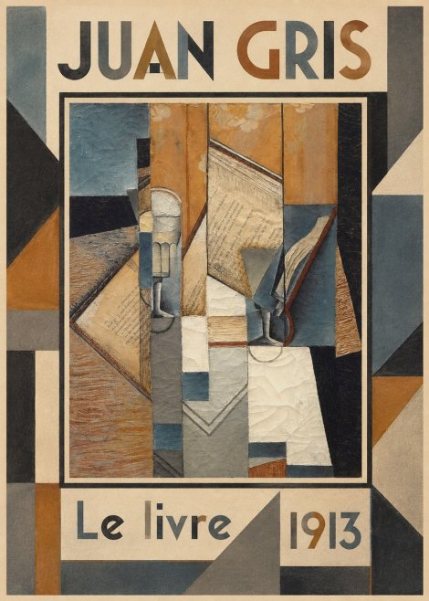 Juan Gris Le Livre No4 - Plakát