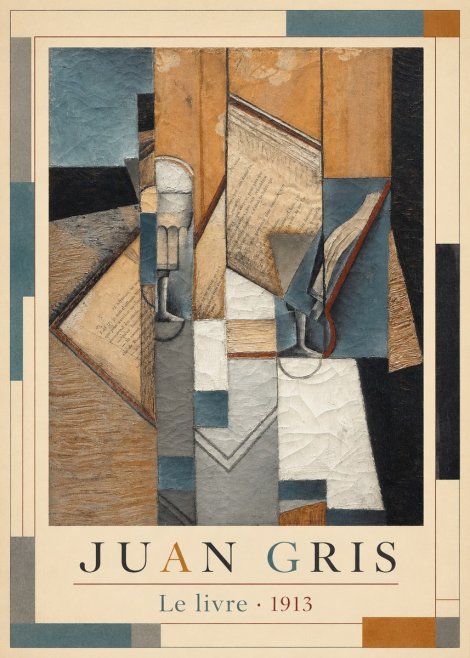 Juan Gris Le Livre No6 - Plakát