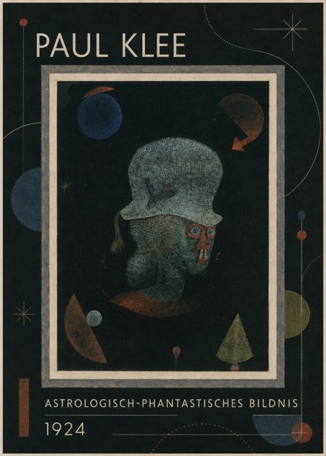 Paul Klee Astrologisch-phantastisches Bildnis No1 - Plakát