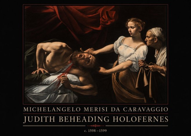 Michelangelo Merisi da Caravaggio Judith Beheading Holofernes II No4 - Plakát