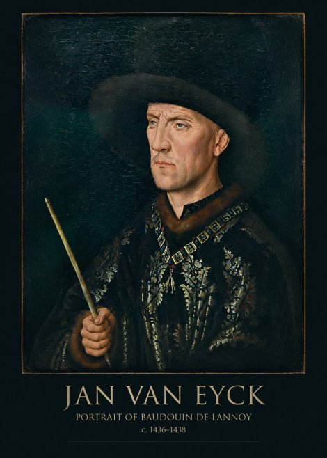 Jan van Eyck Portrait of Baudouin De Lannoy No5 - Plakát