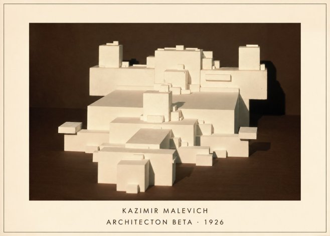 Kazimir Malevich Architecton Beta No4 - Plakát