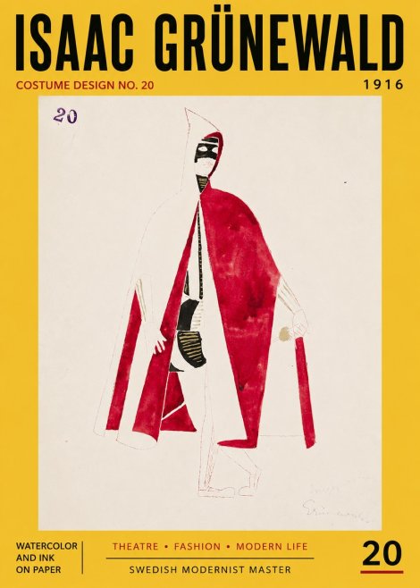 Isaac Grünewald Costume Design No. 20 No5 - Plakát