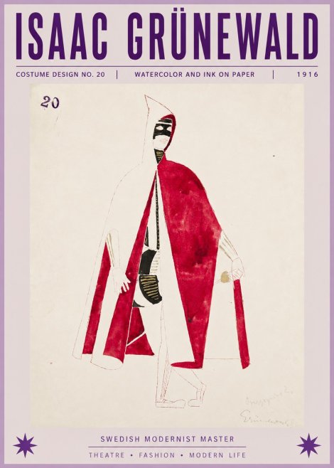Isaac Grünewald Costume Design No. 20 No6 - Plakát