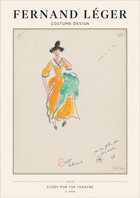 Fernand Léger Study for the Theatre No1 - Plakát
